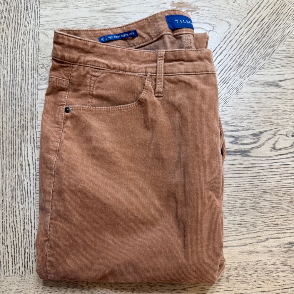 Talbots Women's Size 10 High Waist Jegging Ankle Corduroy Pants